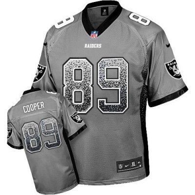 Jerseys Factory Cheap Nike Raiders #89 Amari Cooper Grey Men's S