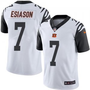 Jerseys Factory Cheap Nike Bengals #7 Boomer Esiason White Men's