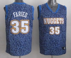 Jerseys Factory Cheap Nuggets #35 Kenneth Faried Dark Blue Crazy