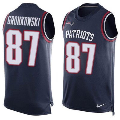Jerseys Factory Cheap Nike Patriots #87 Rob Gronkowski Navy Blue