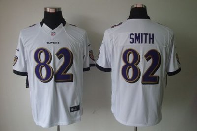 Jerseys Factory Cheap Nike Ravens #82 Torrey Smith White Men's E