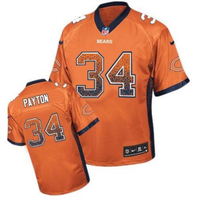 Jerseys Factory Cheap Nike Bears #34 Walter Payton Orange Altern