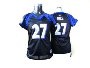 Jerseys Factory Cheap Ravens #27 Ray Rice Black Women's Field Fl