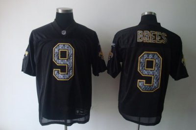 Jerseys Factory Cheap Sideline Black United Saints #9 Drew Brees