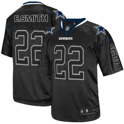 Jerseys Factory Cheap Nike Cowboys #22 Emmitt Smith Lights Out B