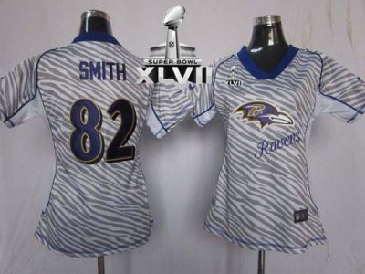 Jerseys Factory Cheap Nike Ravens #82 Torrey Smith Zebra Super B