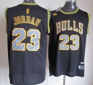 Jerseys Factory Cheap Bulls #23 Michael Jordan Black Electricity