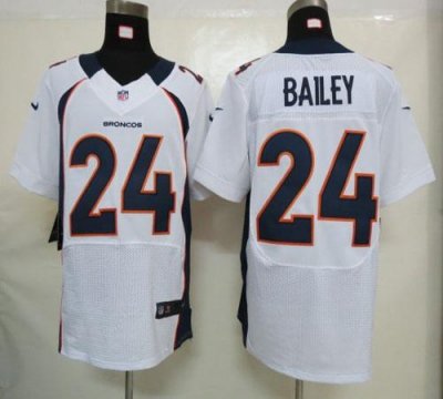 Jerseys Factory Cheap Nike Broncos #24 Champ Bailey White Men's