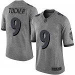 Jerseys Factory Cheap Nike Ravens #9 Justin Tucker Gray Men's St