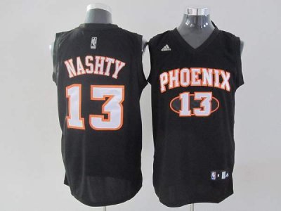 Jerseys Factory Cheap Suns #13 Steve Nash Stitched Black Nashty