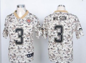 Jerseys Factory Cheap Nike Seahawks #3 Russell Wilson Camo USMC