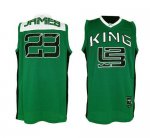 Jerseys Factory Cheap Fighting Irish #23 Lebron James Green Bask