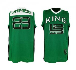 Jerseys Factory Cheap Fighting Irish #23 Lebron James Green Bask