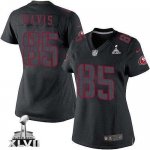 Jerseys Factory Cheap Nike 49ers #85 Vernon Davis Black Impact S
