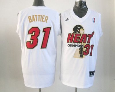 Jerseys Factory Cheap Heat #31 Shane Battier White 2012 NBA Fina