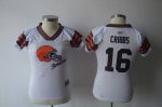 Jerseys Factory Cheap Browns #16 Joshua Cribbs White 2011 Women'