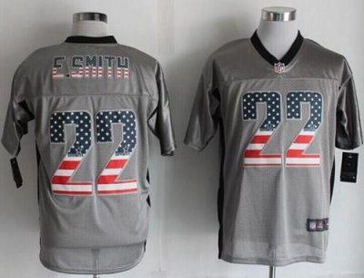 Jerseys Factory Cheap Nike Cowboys #22 Emmitt Smith Grey Men's S