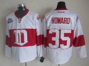 Jerseys Factory Cheap Red Wings #35 Jimmy Howard White Winter Cl