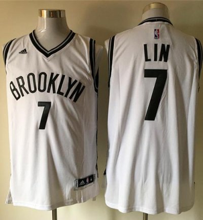 Jerseys Factory Cheap Nets #7 Jeremy Lin White Home Stitched NBA