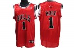 Jerseys Factory Cheap Bulls #1 Derrick Rose Embroidered Red NBA