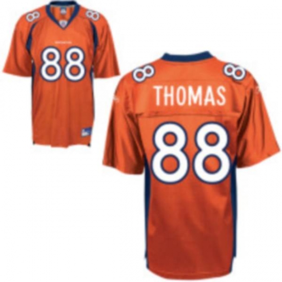 Jerseys Factory Cheap Broncos #88 Demaryius Thomas Orange Stitch - Click Image to Close