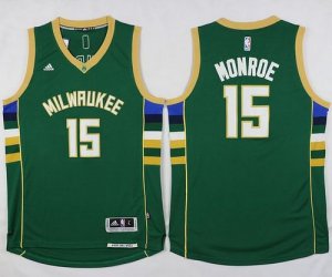 Jerseys Factory Cheap Bucks #15 Greg Monroe Green Stitched NBA J