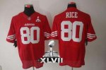 Jerseys Factory Cheap Nike 49ers #80 Jerry Rice Red Team Color S