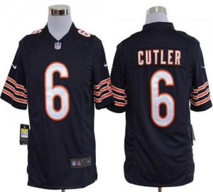 Jerseys Factory Cheap Nike Bears #6 Jay Cutler Navy Blue Team Co