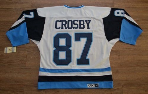 Jerseys Factory Cheap Penguins #87 Sidney Crosby Embroidered Whi