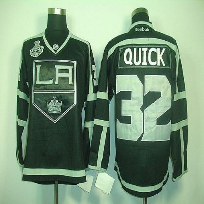 Jerseys Factory Cheap Kings #32 Jonathan Quick 2012 Stanley Cup