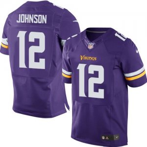 Jerseys Factory Cheap Nike Vikings #12 Charles Johnson Purple Te