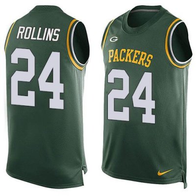 Jerseys Factory Cheap Nike Packers #24 Quinten Rollins Green Tea
