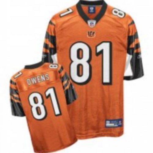 Jerseys Factory Cheap Bengals #81 Terrell Owens Orange Stitched