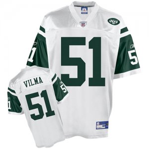 Jerseys Factory Cheap Jets #51 Jonathan Vilma White Stitched NFL