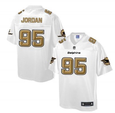 Jerseys Factory Cheap Nike Dolphins #95 Dion Jordan White Men's