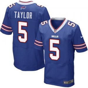 Jerseys Factory Cheap Nike Bills #5 Tyrod Taylor Royal Blue Team