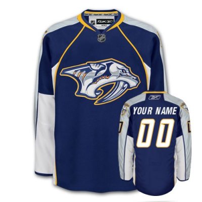 Jerseys Factory Cheap Predators Personalized Authentic Blue NHL