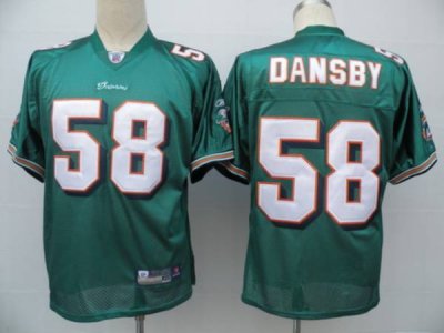 Jerseys Factory Cheap Dolphins #58 Karlos Dansby Green Stitched