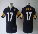 Jerseys Factory Cheap Nike Steelers #17 Mike Wallace Black Team