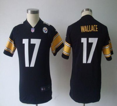 Jerseys Factory Cheap Nike Steelers #17 Mike Wallace Black Team