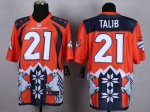 Jerseys Factory Cheap Nike Broncos #21 Aqib Talib Orange Men's S