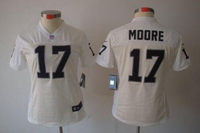 Jerseys Factory Cheap Nike Raiders #17 Denarius Moore White Wome