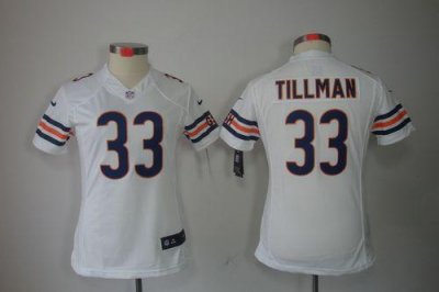 Jerseys Factory Cheap Nike Bears #33 Charles Tillman White Women