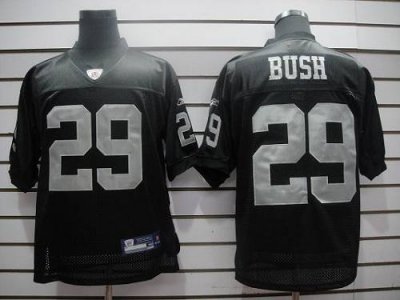 Jerseys Factory Cheap Raiders #29 Micheal Bush Black Stitched NF