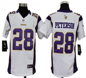 Jerseys Factory Cheap Nike Vikings #28 Adrian Peterson White You