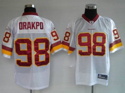 Jerseys Factory Cheap Redskins #98 Brian Orakpo Stitched White N