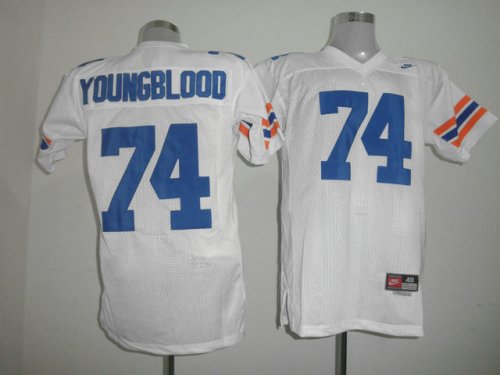 Jerseys Factory Cheap Gators #74 Jack Youngblood White Embroider