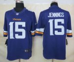 Jerseys Factory Cheap Nike Vikings #15 Greg Jennings Purple Team