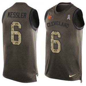 Jerseys Factory Cheap Nike Browns #6 Cody Kessler Green Men's St