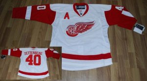 Jerseys Factory Cheap Red Wings #40 Henrik Zetterberg Embroidere
